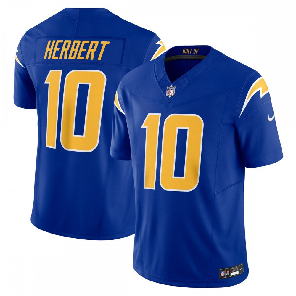 Justin Herbert Los Angeles Chargers Nike Vapor F.U.S.E. Limited Alternate 2 Jersey - Royal-Profan Arena